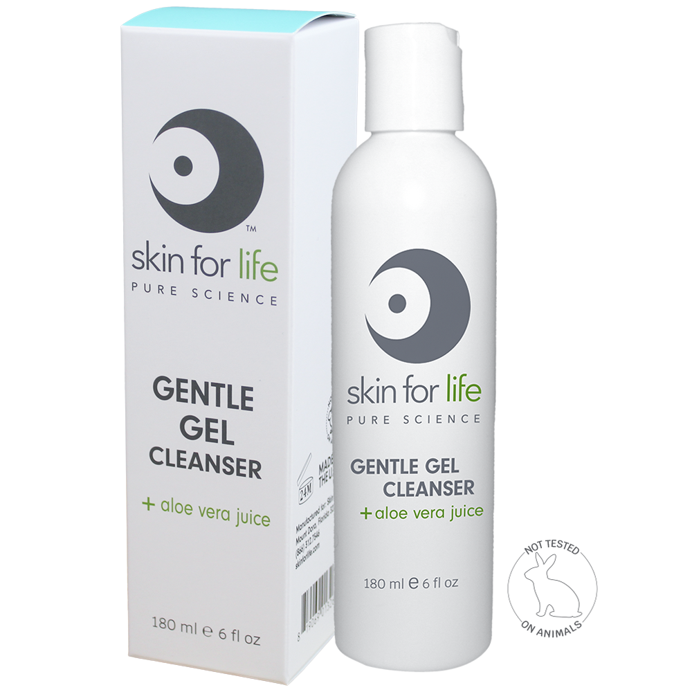 Gentle Gel Cleanser + aloe vera juice